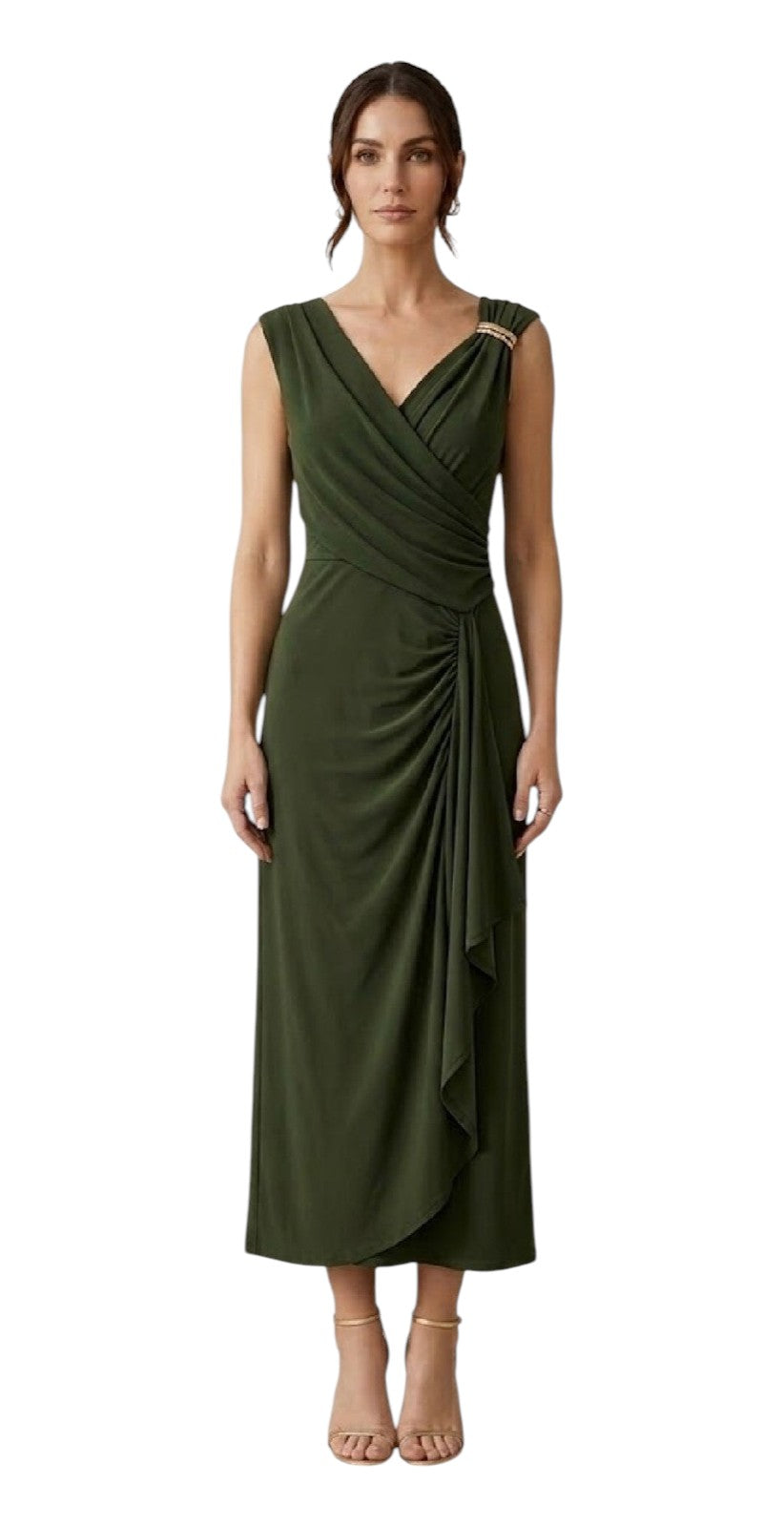 STUDIO Abito Studio donna 2616621012600 001 Aureo longuette jersey Verde militare<BR/> 2616621012600 001 