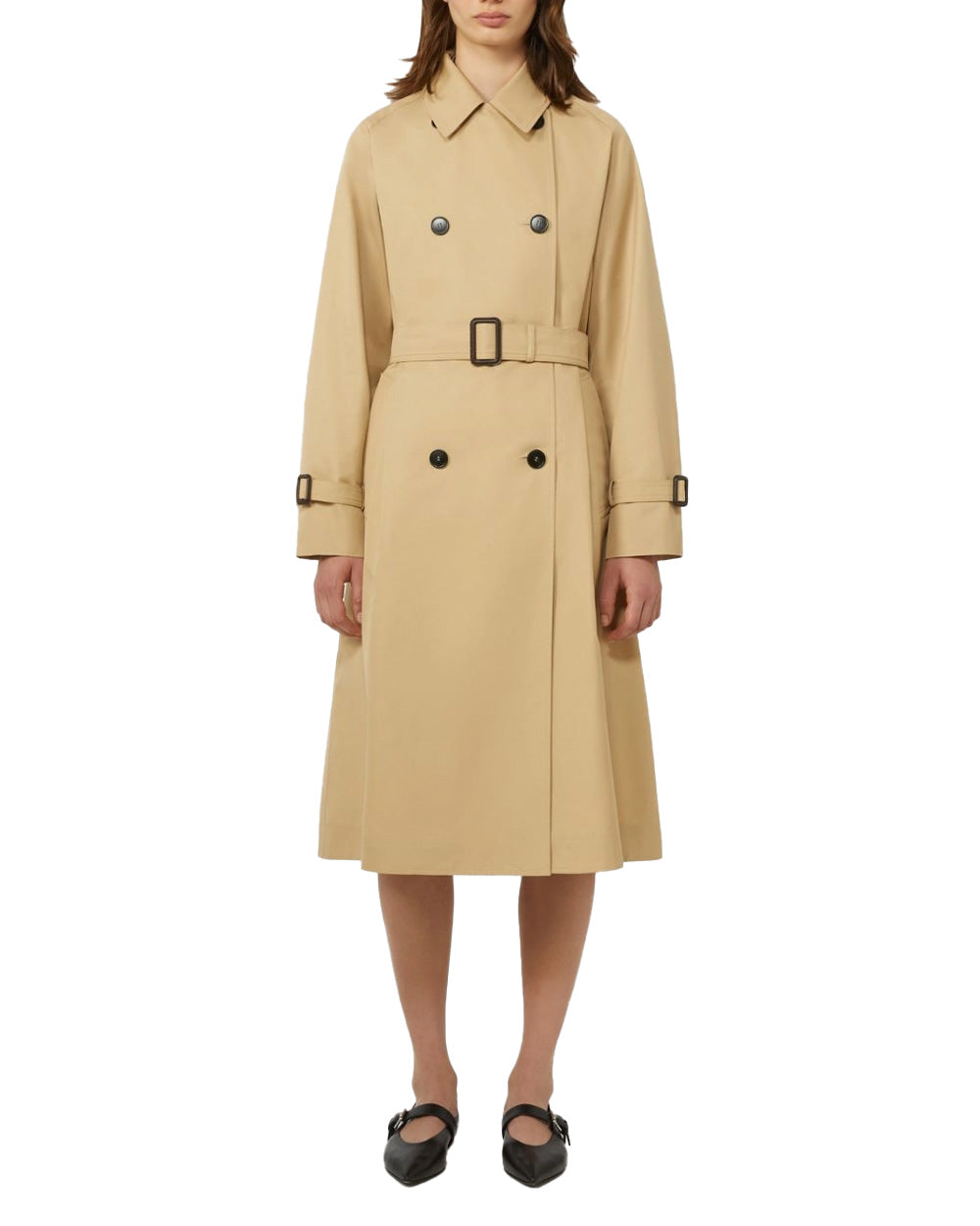 WEEKEND Trench WEEKEND donna CANASTA 2615021021600 Beige cotone antigoccia maniche reglan tasche filettone 2615021021600 003 