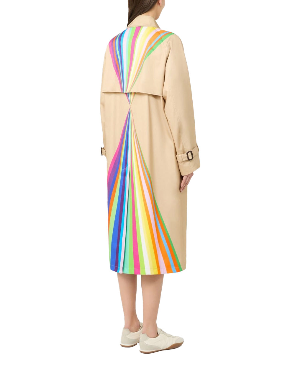 WEEKEND Trench WEEKEND donna PALANCA 2615021026600 Beige cotone antigoccia linea svasata spacco centrale colletto a camicia<BR/> 2615021026600 001 