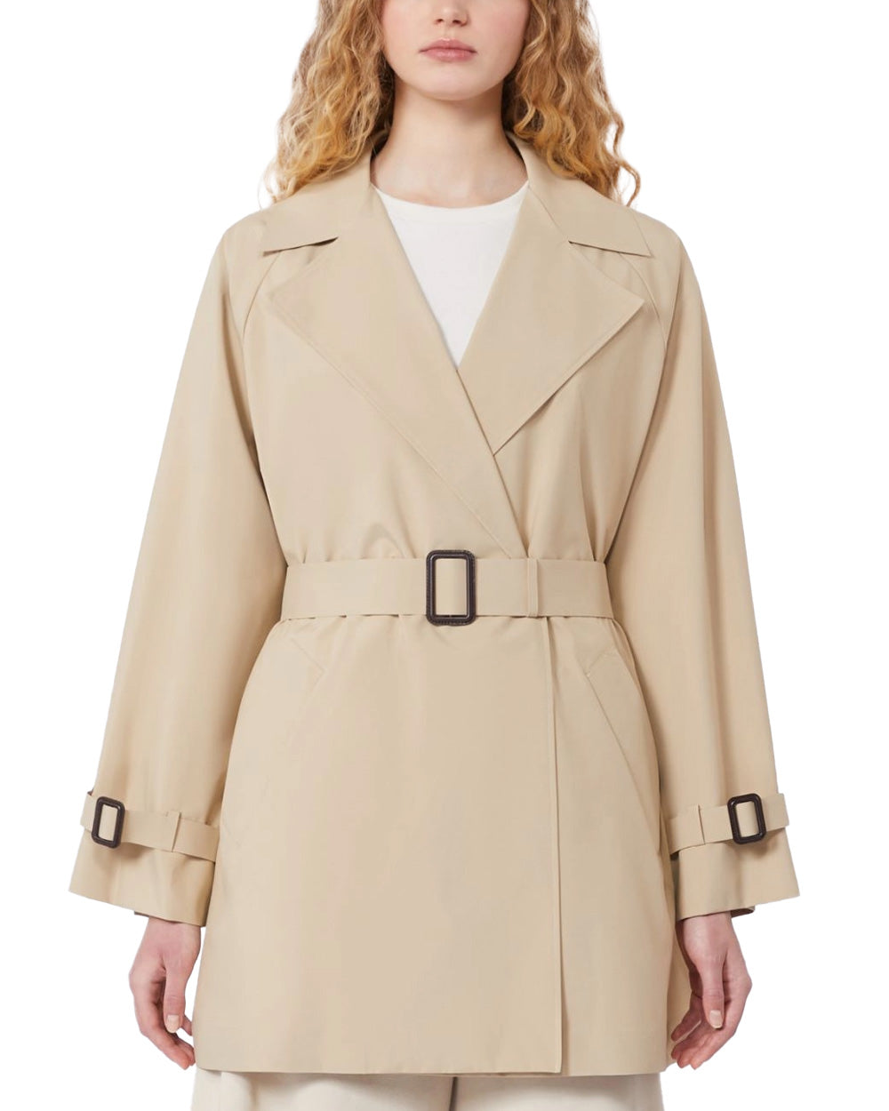 WEEKEND Trench WEEKEND donna OVATTA 2615021031600 Beige collo rever doppiopetto tasche 2615021031600 001 