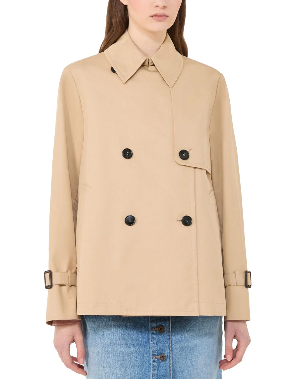 WEEKEND Trench WEEKEND donna BIGLIA 2615021051600 Beige antigoccia linea svasata collo a rever tasche 2615021051600 003 