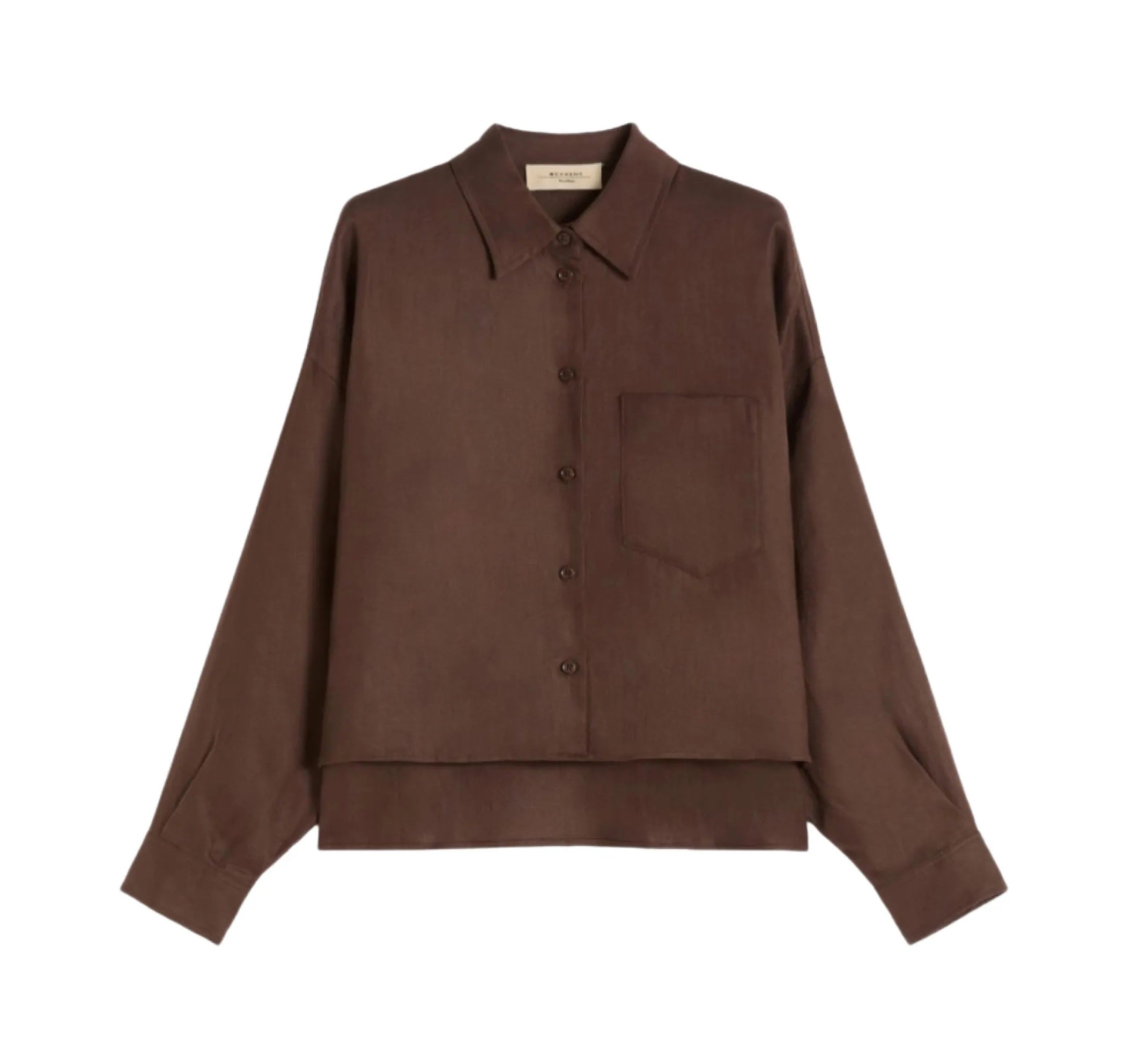 WEEKEND Camicia Weekend donna 2615041022600 037 Capo puro lino Marrone<BR/> 2615041022600 037 