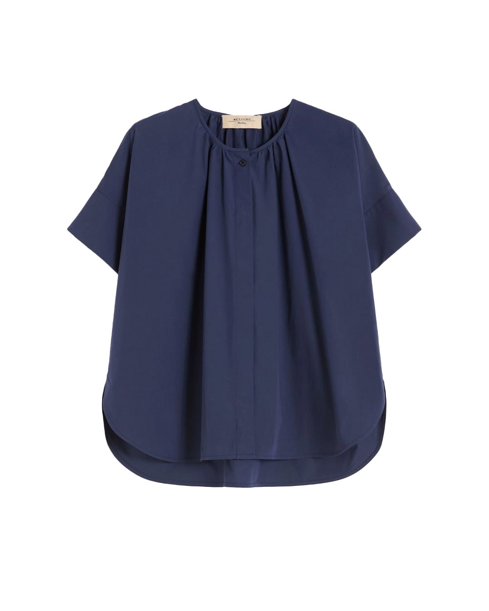 WEEKEND Camicia WEEKEND donna EDUCATA 2615111172600 Blu over popeline cotone girocollo maniche corte 2615111172600 008 
