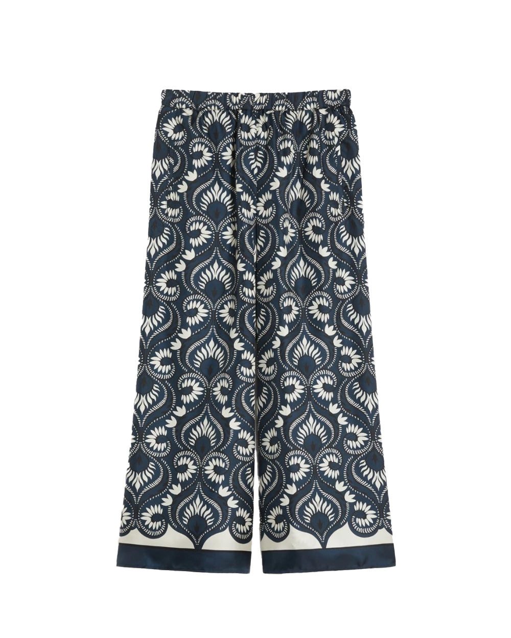 WEEKEND Pantalone WEEKEND donna OTTICO 2615131011600 Blu twill seta gamba larga tasche<BR/> 2615131011600 001 