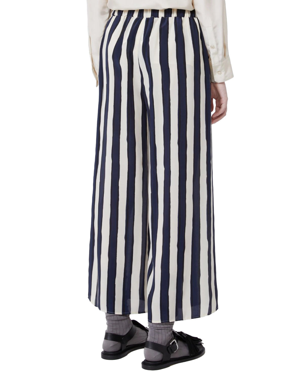 WEEKEND Pantalone WEEKEND donna NIRVANA 2615131132600 Blu regular gamba larga dritta tasche pinces 2615131132600 012 