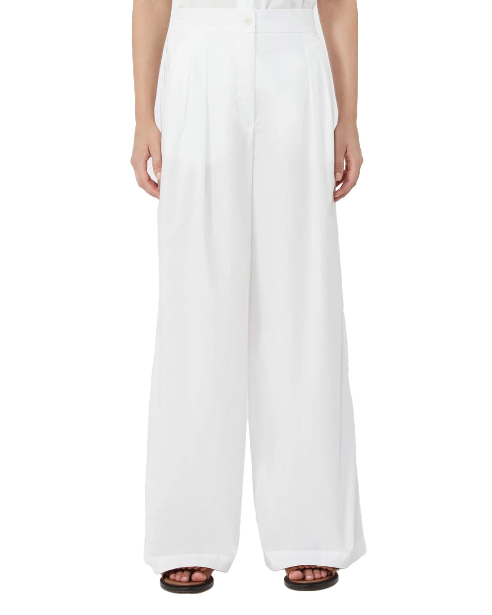 WEEKEND Pantalone WEEKEND donna BENDA 2615131142600 Bianco regular zip tasche doppia pinces 2615131142600 004 