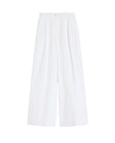 Women's WEEKEND trousers BENDA 2615131142600 White regular zip pockets double pleats