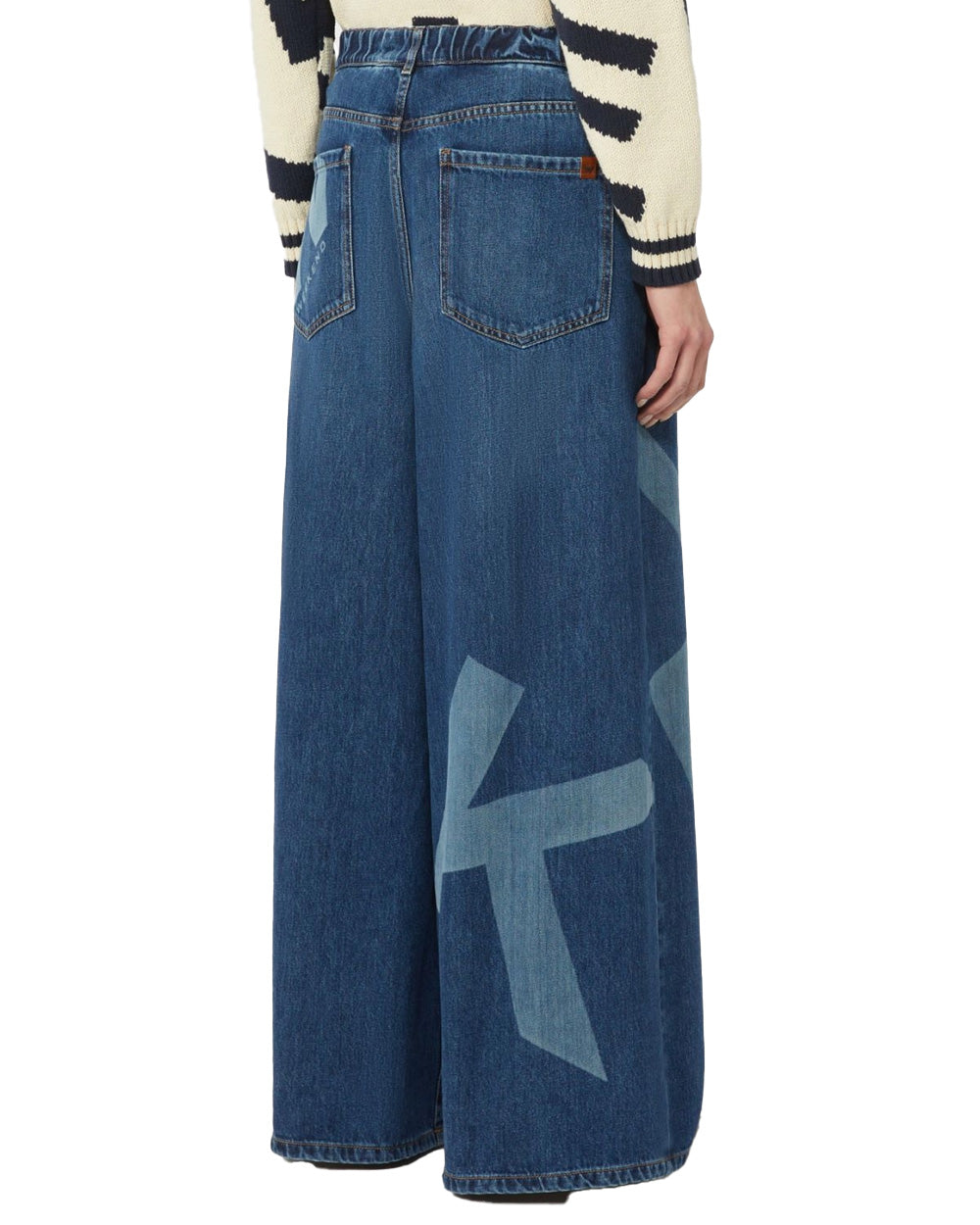 WEEKEND Jeans WEEKEND donna VORTICE 2615181011600 Blu denim gamba larga zip rivetti baschina 2615181011600 030 