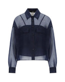 Camicia Weekend donna 2615261012600 004 Colomba organza Blu