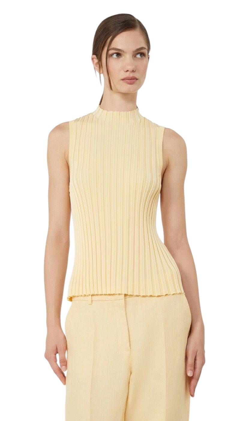 WEEKEND Maglia Weekend donna 2615361022600 003 Bautta in filato Giallo chiaro<BR/> 2615361022600 003 