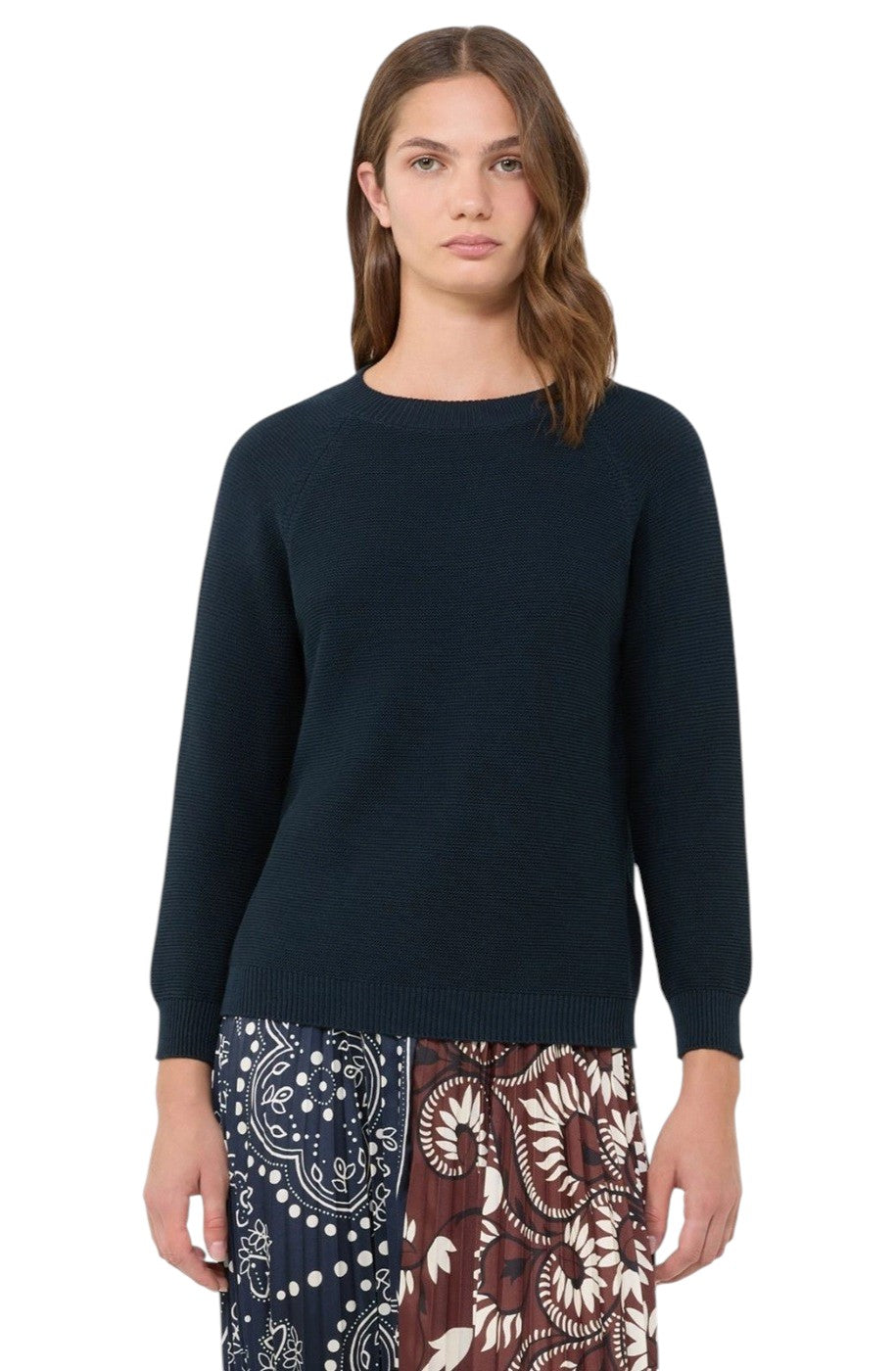 WEEKEND Maglia Weekend donna 2615361181600 005 Aere a punto Links cotone Blu navy 2615361181600 005 