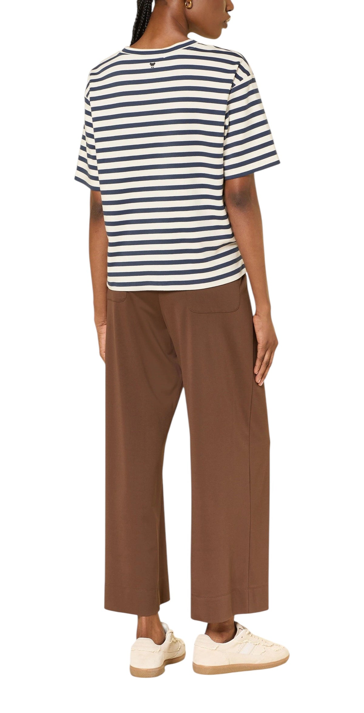 WEEKEND Pantalone Weekend donna 2615781012600 002 Modico in punto milano con elastico Marrone<BR/> 2615781012600 002 