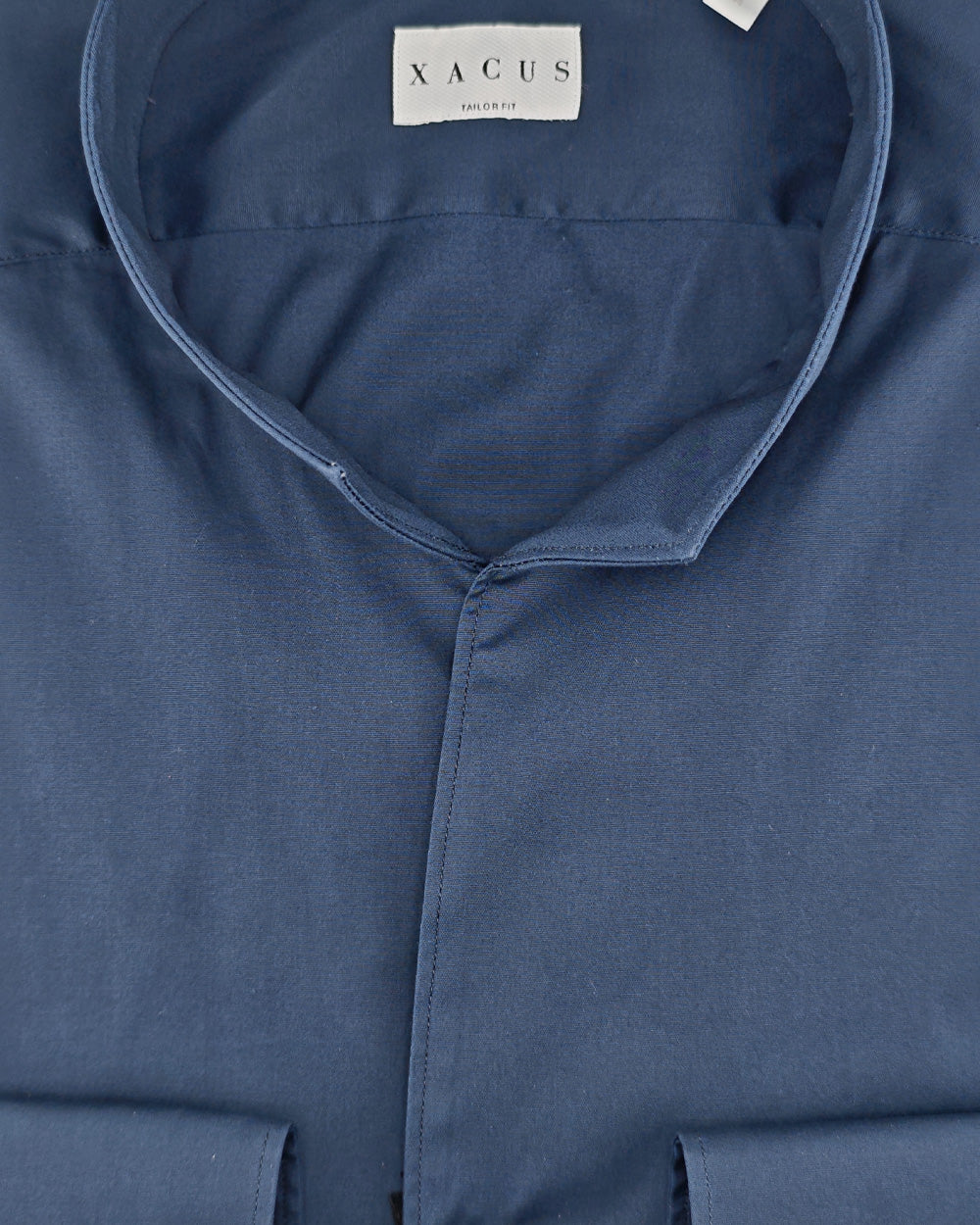 XACUS Camicia XACUS uomo 541ML16113 Blu collo francese trama diagonale bottoni 541ML16113 002 