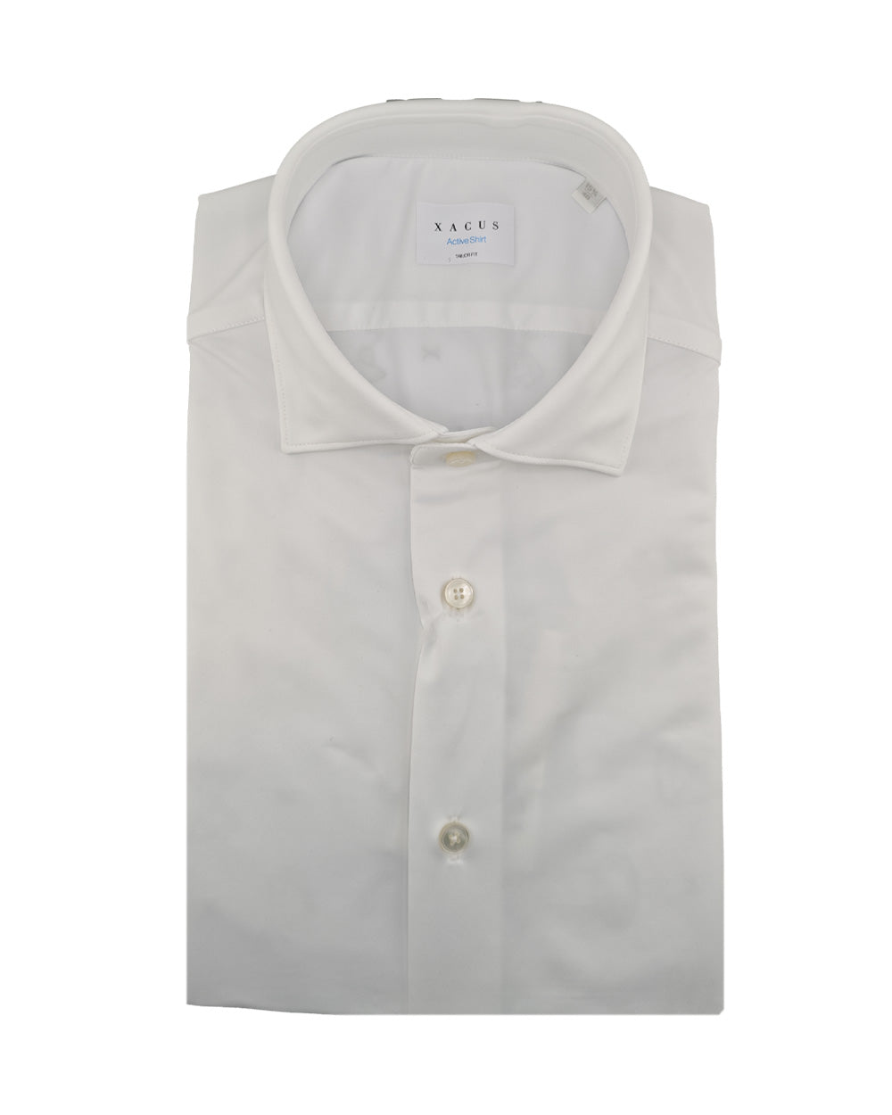 XACUS Camicia XACUS uomo ACT558ML11460 Bianca jersey elastane collo francese bottoni<BR/> ACT558ML11460 001 