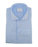 XACUS men's shirt ACT558ML11460 light blue stretch fabric slim fit French collar
