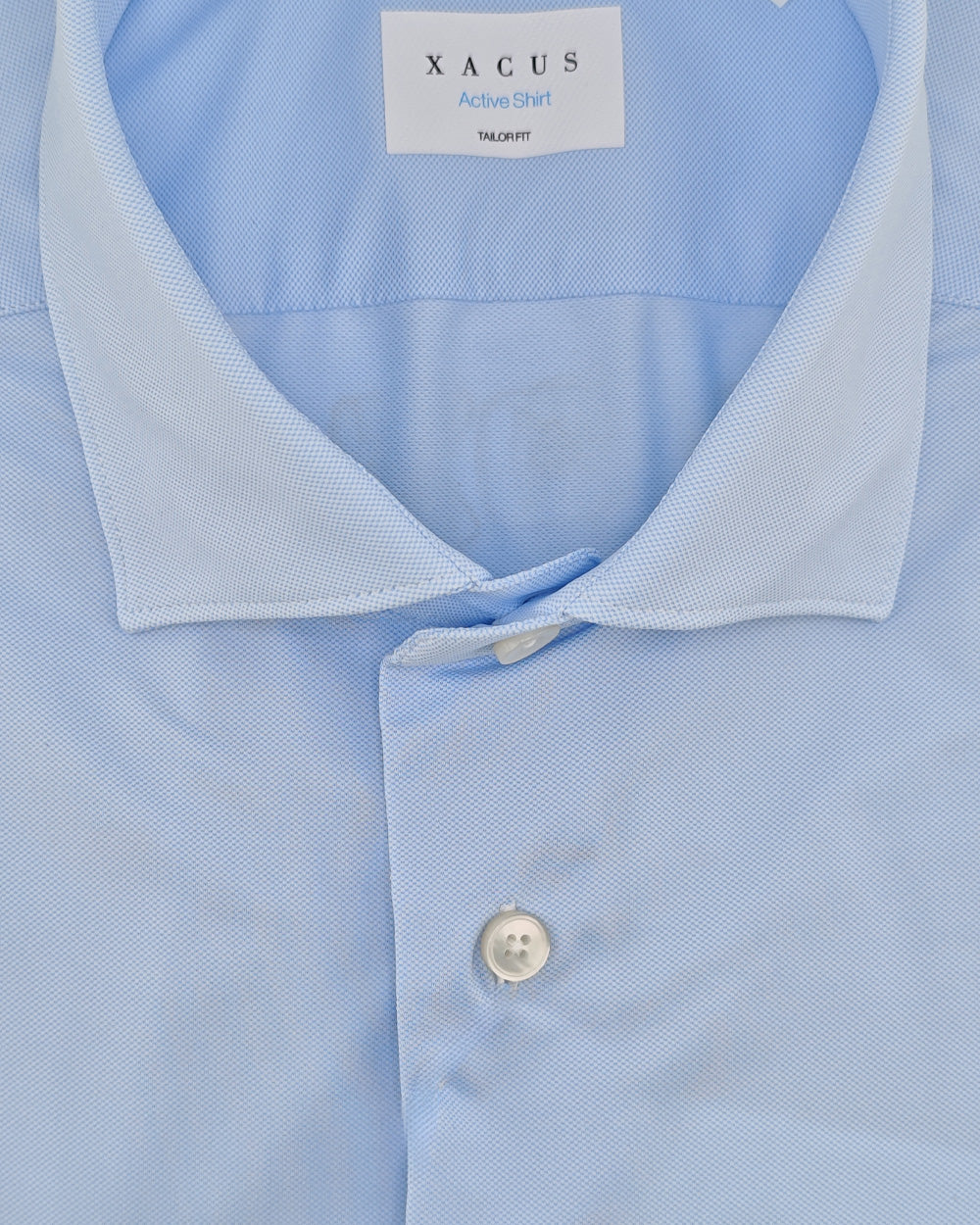 XACUS Camicia XACUS uomo ACT558ML11460 Celeste tessuto elasticizzato vestibilità slim fit collo francese ACT558ML11460 002 