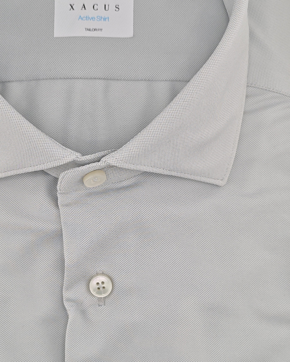 XACUS Camicia XACUS uomo ACT558ML11460 Bianca micro lavorazione collo francese a vela aperta ACT558ML11460 057 