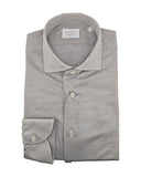XACUS men's shirt J558ML21464 Beige patterned weave slim fit French collar buttons