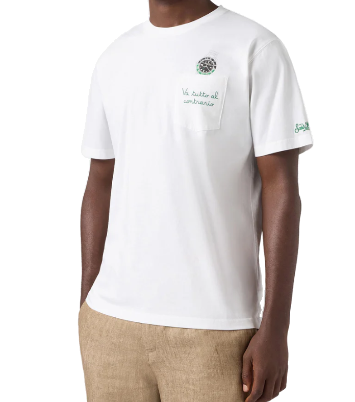MC2 SAINT BARTH T-shirt Mc Saint Barth uomo AUS000100129L01N watch contrario bianca AUS000100129L 01N 