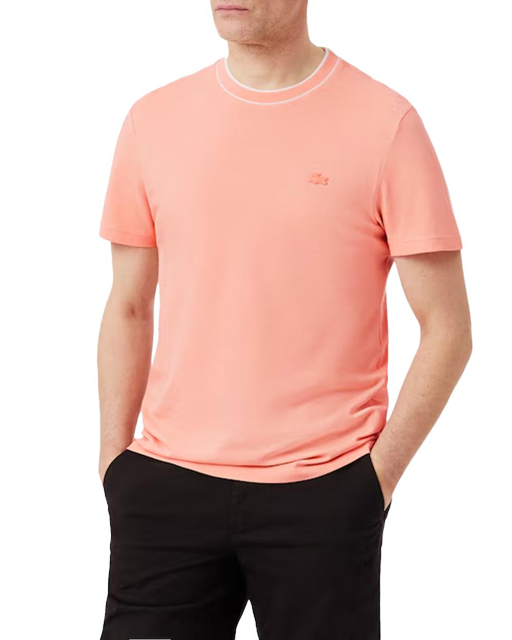 LACOSTE T-shirt LACOSTE uomo TH8174 Rosa TH8174 UI2 