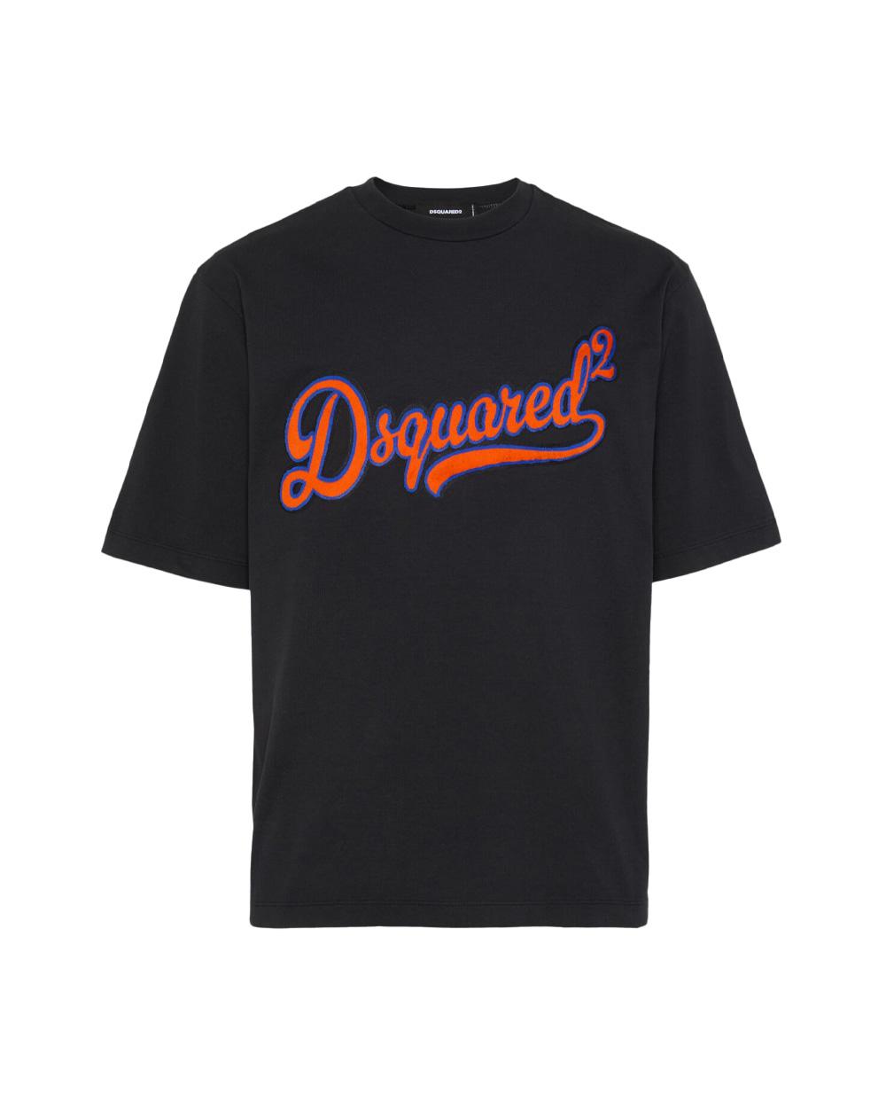 DSQUARED2 T-shirt DSQUARED2 uomo S74GD1435S24583 Nera girocollo cotone loose fit S74GD1435S24583 900 