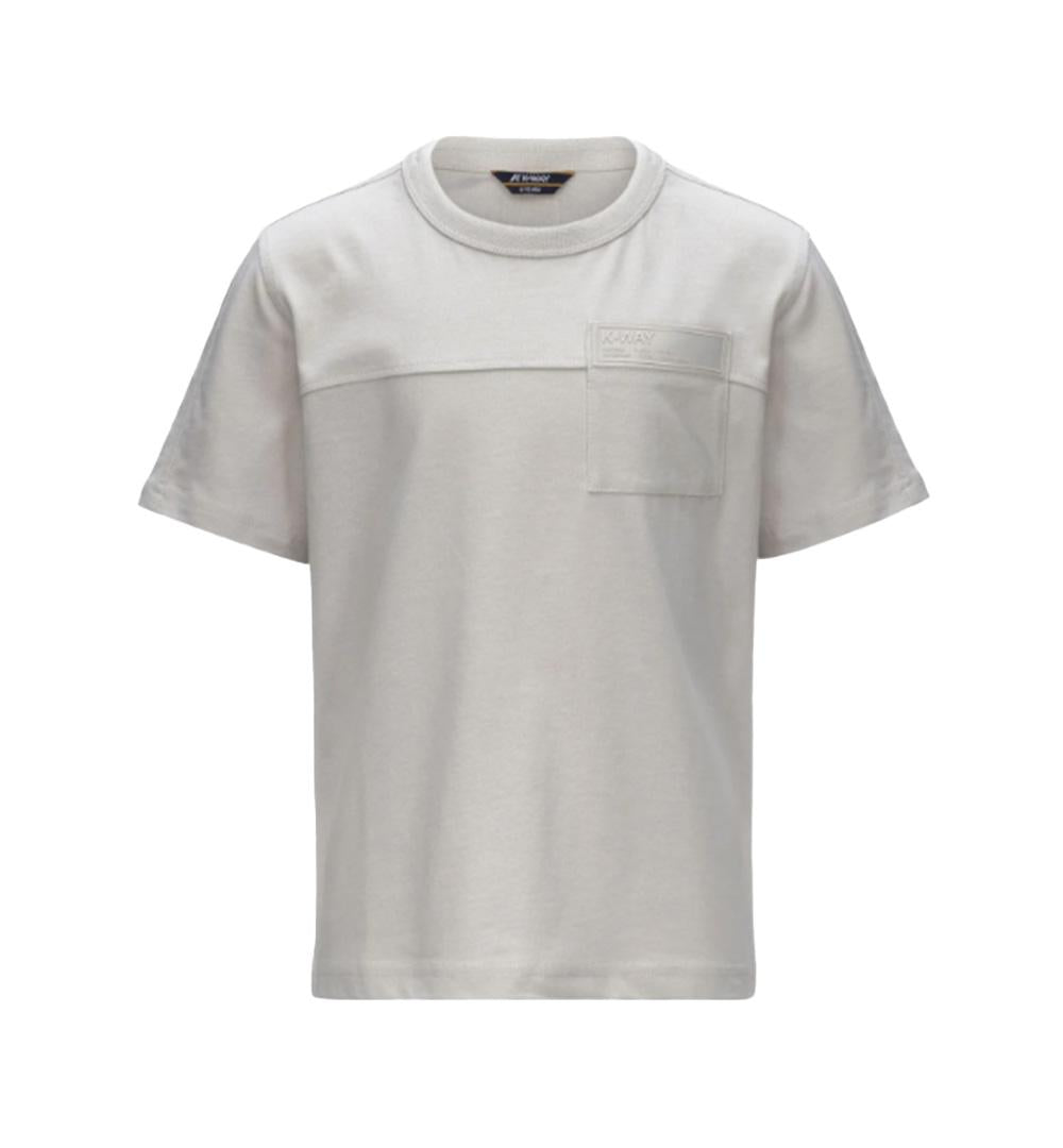 K-WAY T-shirt K-Way Fanton Pocket bambino K81431W Beige<BR/> K81431W 634 