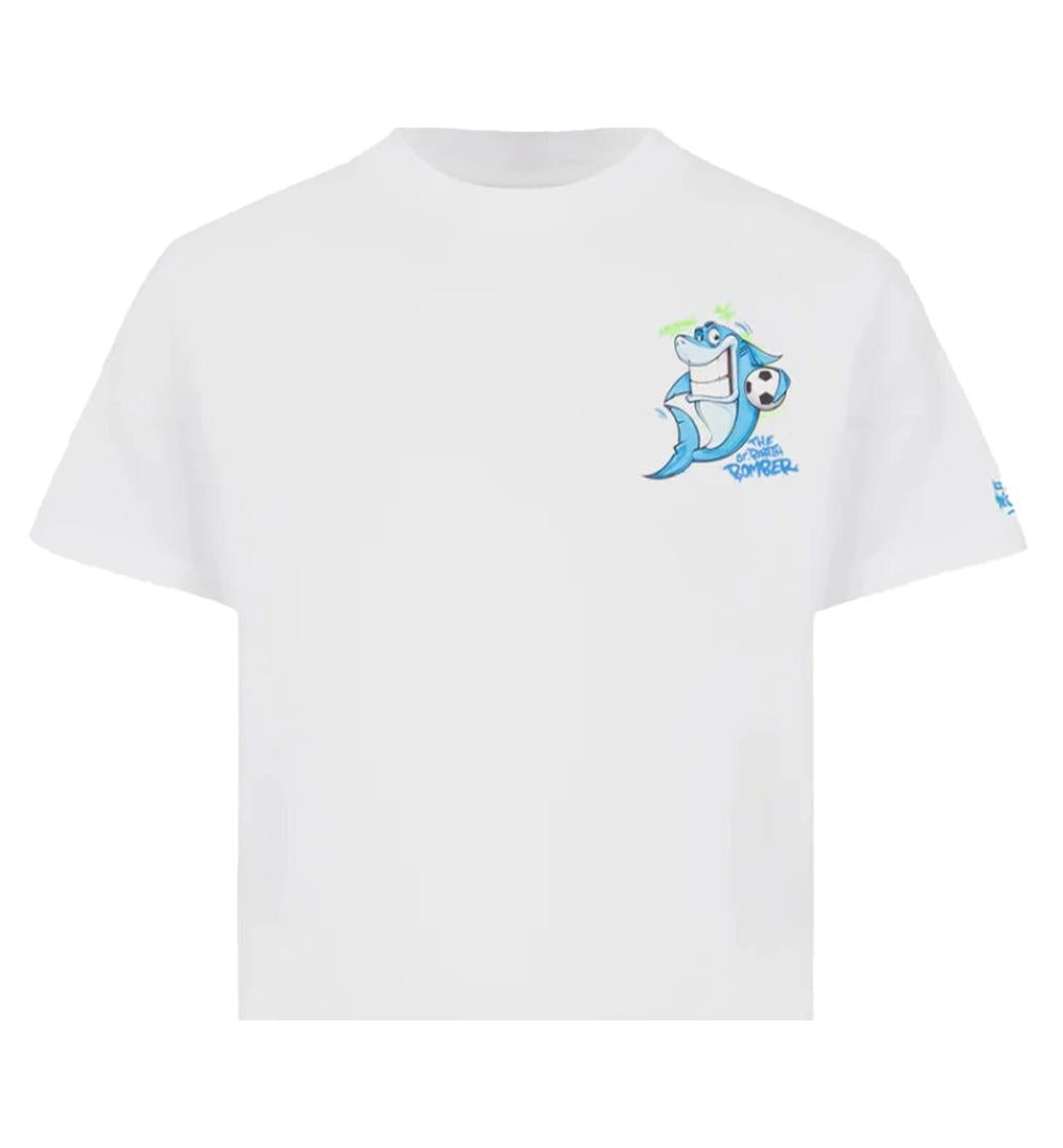 MC2 SAINT BARTH T-shirt Mc2 Saint Barth bambino TSHIRTBOY01165H bianca stampa a contrasto vestibilità regolare TSHIRTBOY01165H 01 
