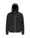 Giubbino K-WAY uomo K8138RW SIA Nero cappuccio zip tasca logo poliestere