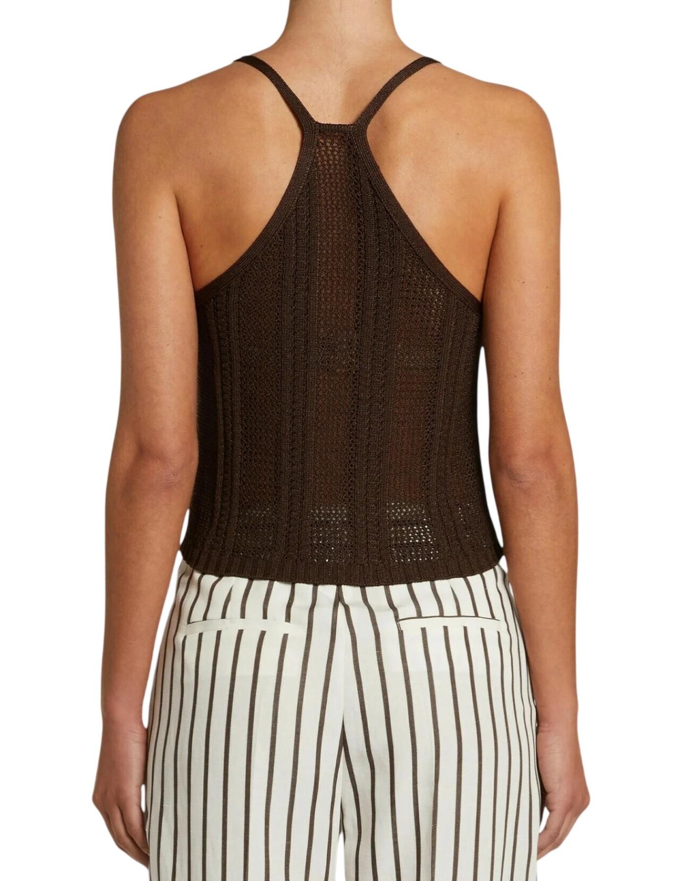 PENNYBLACK Top Pennyblack donna 2611361263200 002 Ananas a coste Marrone<BR/> 2611361263200 002 