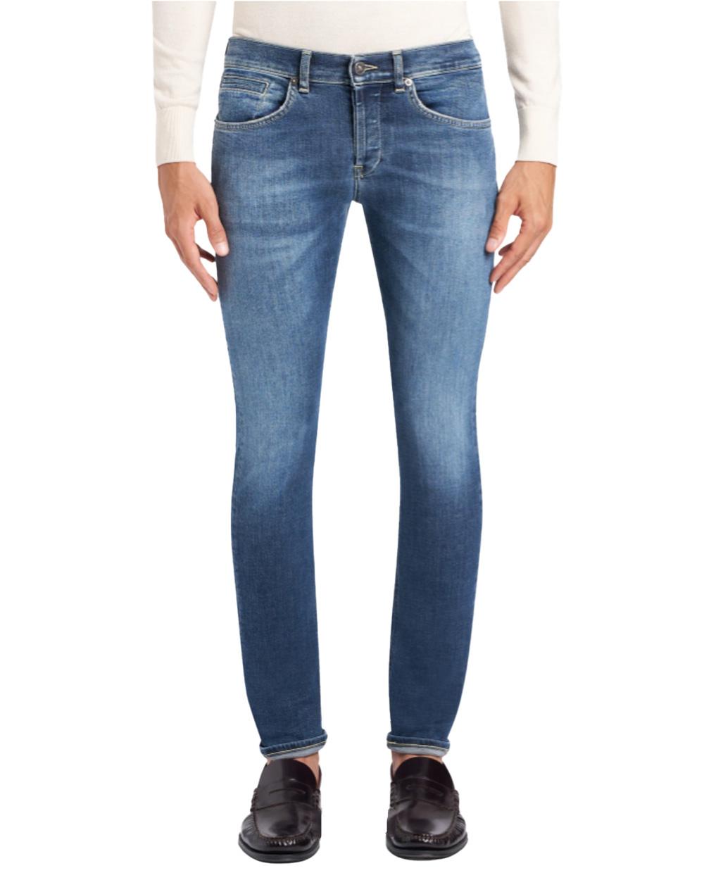 DONDUP Jeans DONDUP uomo UP232DSK316UJ13 Blu cinque tasche skinny fit denim stretch UP232DSK316UJ13 800 