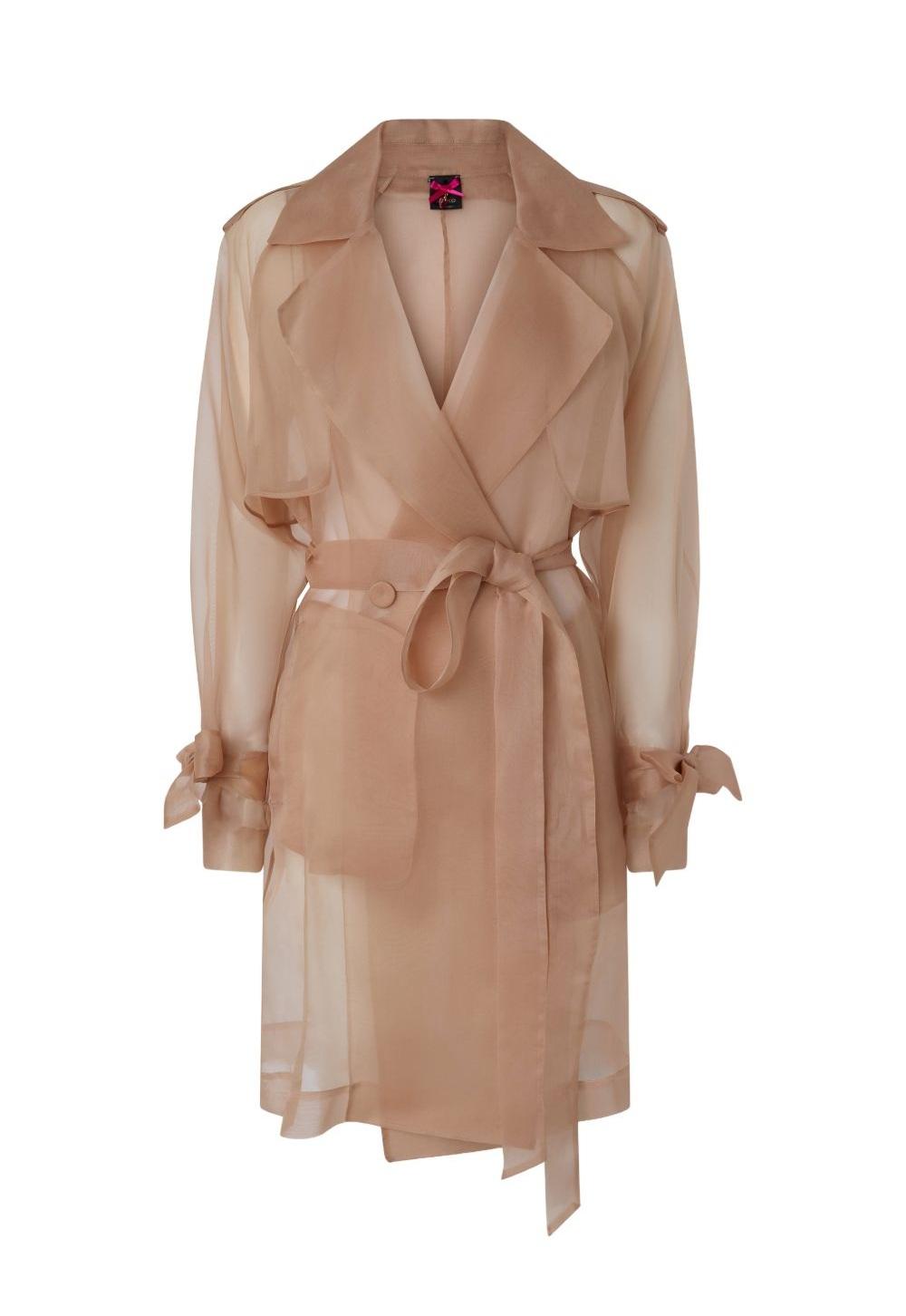 PINKO Trench Pinko donna 106614A2DJQ35 Cocco organza di seta Rosa <BR/> 106614A2DJ Q35 