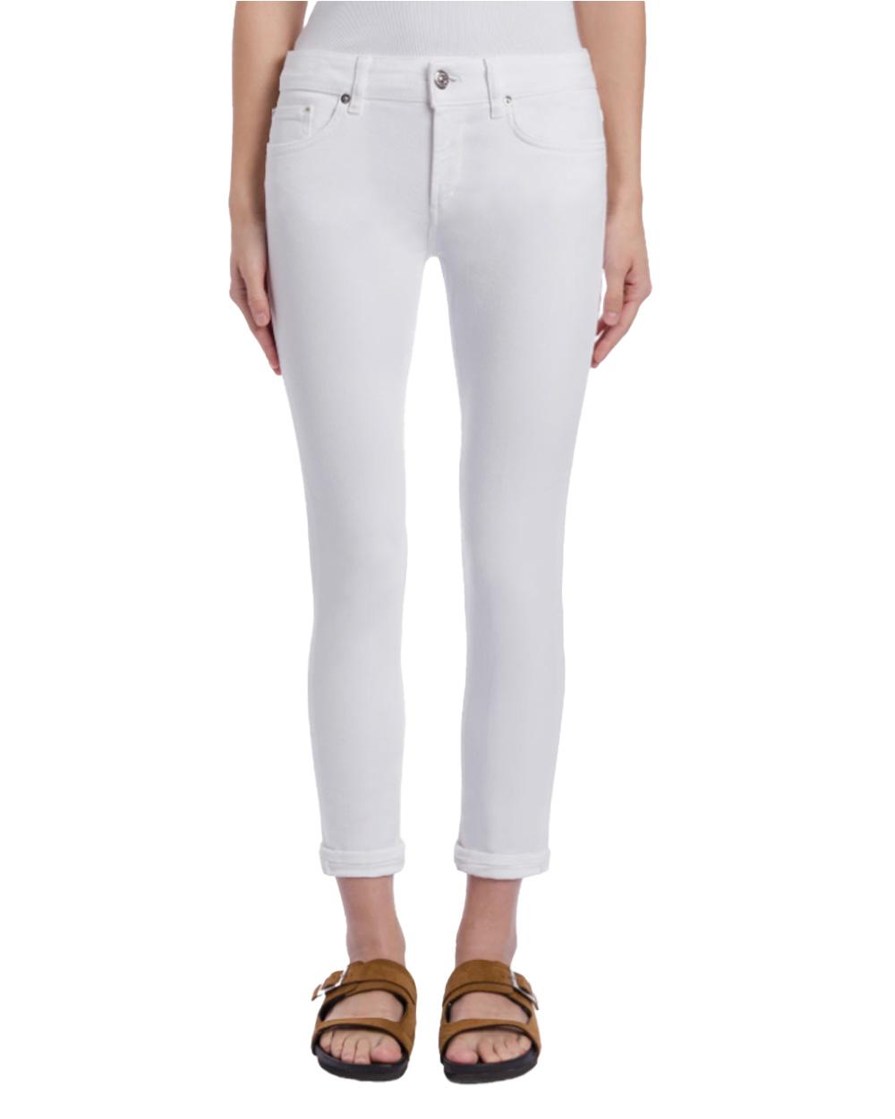 DONDUP Jeans DONDUP donna MONROE P692BS0030D Bianco<BR/> <BR/> P692BS0030D 000 