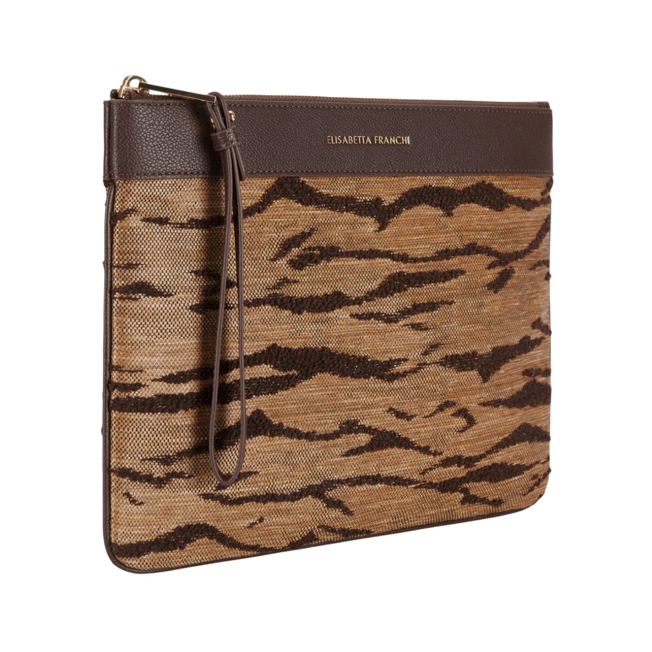 ELISABETTA FRANCHI Borsa donna Elisabetta Franchi BS12A62E2470 Tigre Cammello<BR/> BS12A62E2 470 