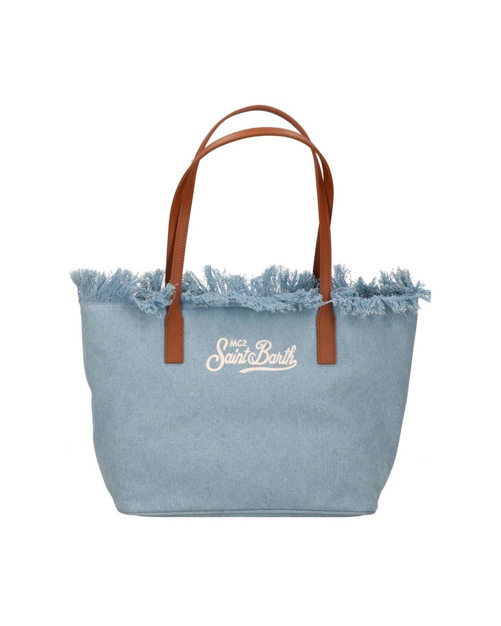 MC2 SAINT BARTH Borsa MC2 SAINT BARTH donna CITY BAG FRINGE CBMF00101759L Celeste CBMF00101759L 00 