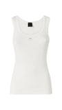 Canotta Pinko donna 100807A338 Z05 Calcolatore con applicazione dorata Love Birds Bianco