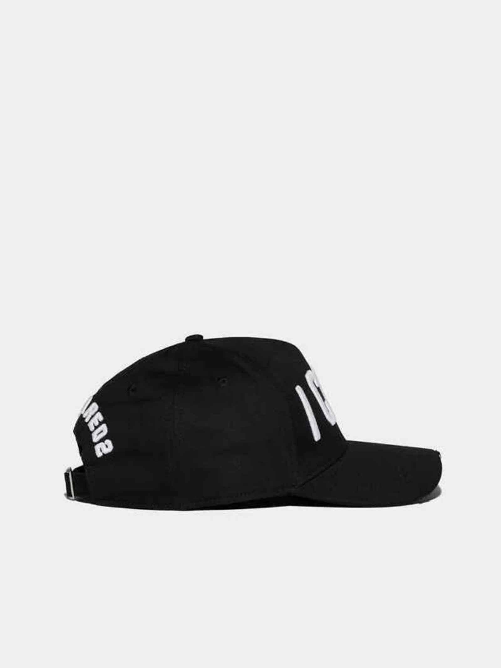 DSQUARED2 Cappello Dsquared2 uomo BCM400105C00001M063 nero logo lettering ricamo BCM400105C00001 M063 