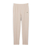Pantalone Lacoste uomo XH1440 beige monogram jacquard