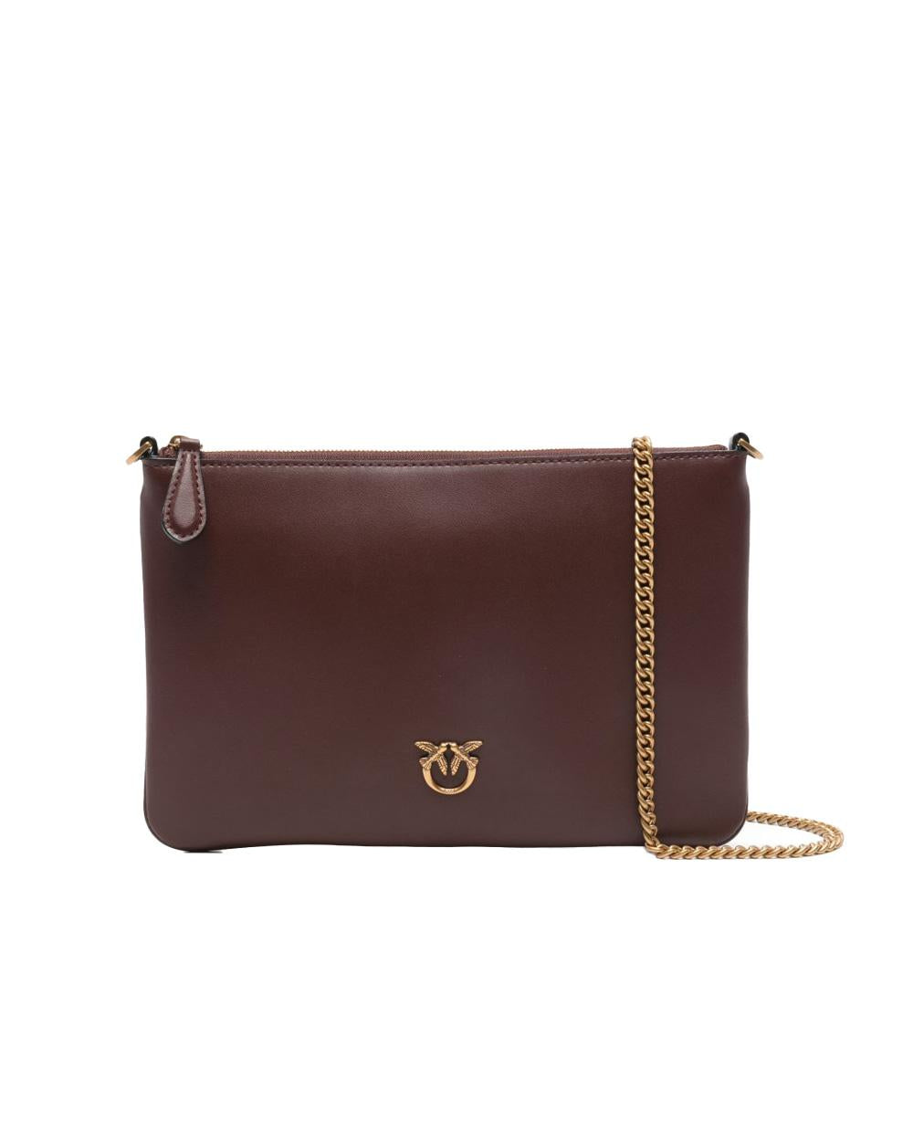 PINKO Borsa PINKO donna FLAT CLASSIC 100455A0F1 Bordeaux chiusura zip pelle tracolla 100455A0F1 R49Q 