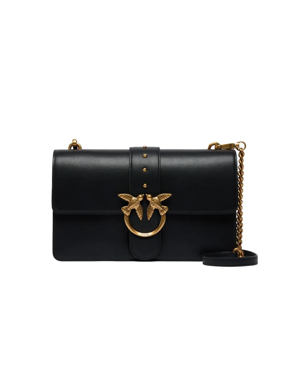 PINKO Borsa PINKO donna LOVE ONE ST CL 105857A0F1 Nera pelle mano seta tracolla regolabile 105857A0F1 Z99Q 