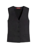 Gilet Studio donna 2616151012600 035 Carnetin in tela di lino Nero