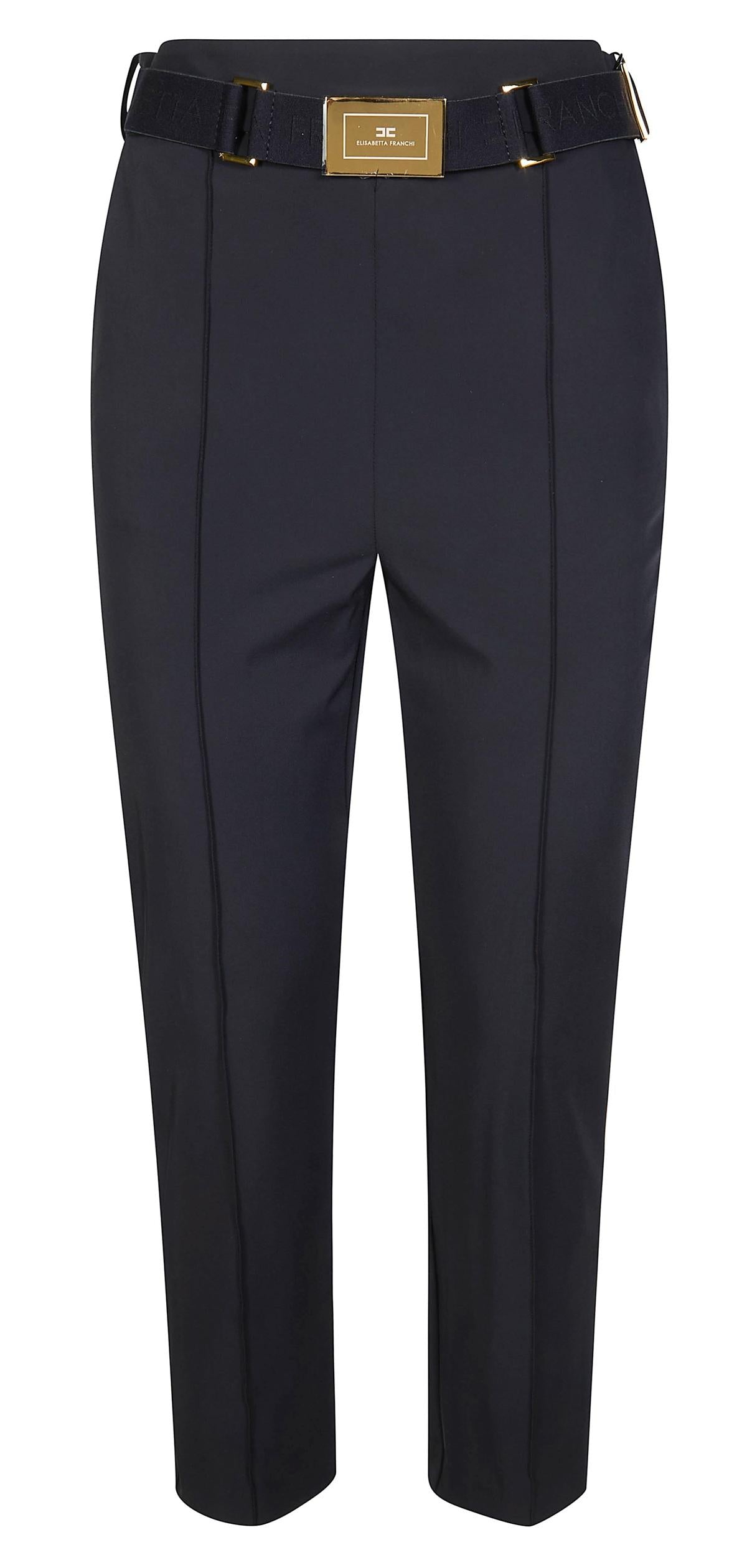 ELISABETTA FRANCHI Pantalone Elisabetta Franchi donna PA13261E2110 Iconic Collection Nero<BR/> PA13261E2 110 