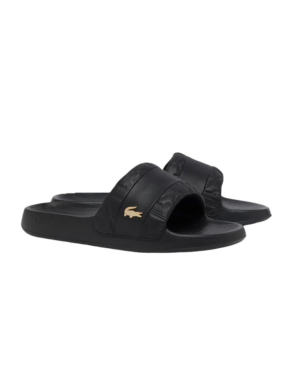 LACOSTE Ciabatte LACOSTE uomo Serve Slide Hybrid E03862 Nere E03862 1V7 