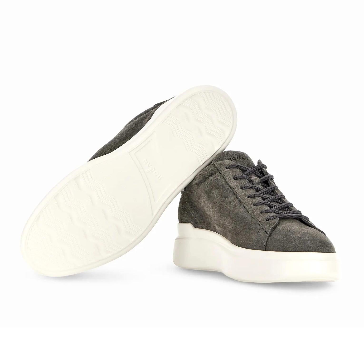 HOGAN Sneakers Hogan uomo HXM5800DV42UHO01VVB804 H580 grigie pelle scamosciata HXM5800DV42UHO01VV B804 