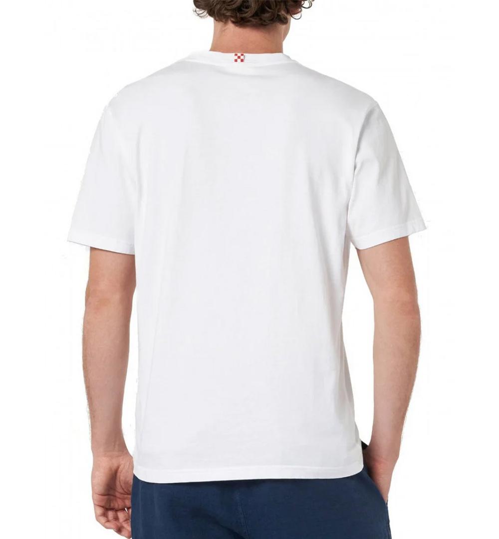 MC2 SAINT BARTH T-shirt MC2 Saint Barth uomo PORTOFINO05274H Bianca cotone stampa logo mezza manica PORTOFINO05274H 01N 