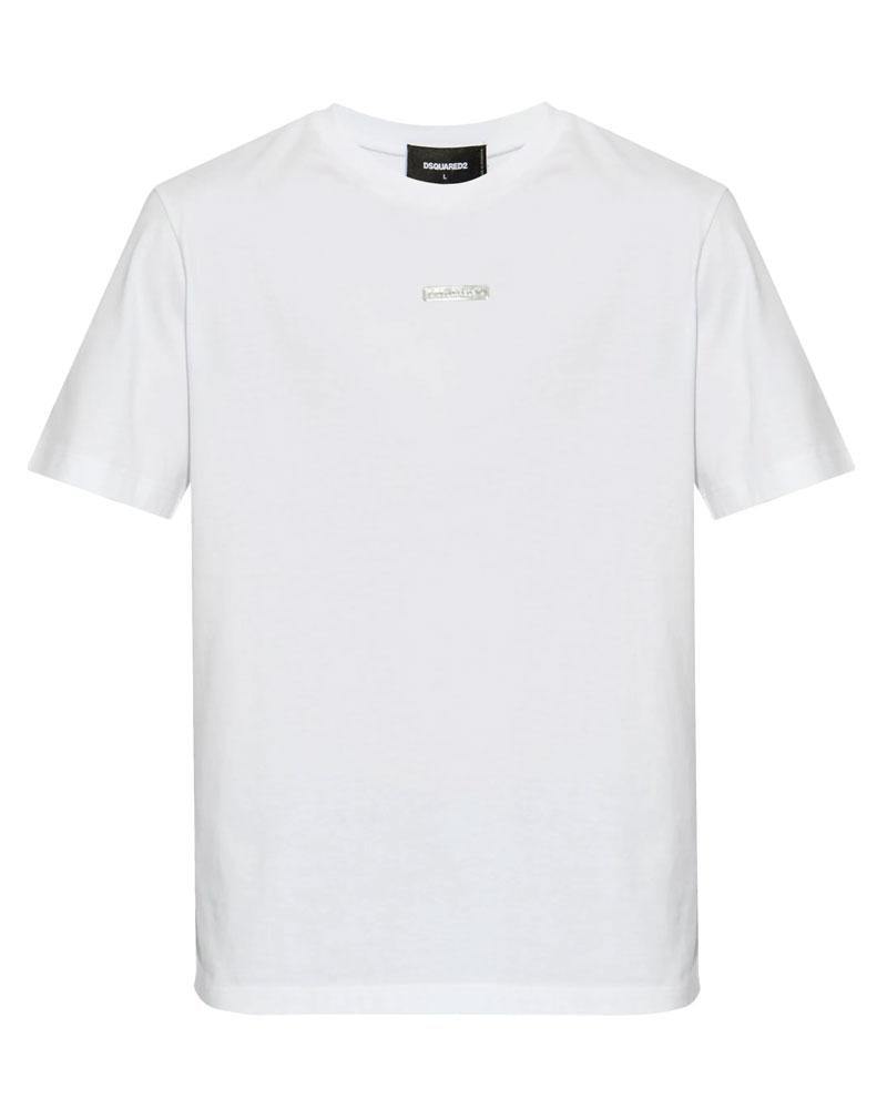 DSQUARED2 T-shirt Dsquared2 uomo S74GD1398D20020 bianca logo cotone S74GD1398D20020 100 
