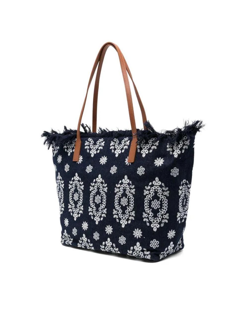 MC2 SAINT BARTH Borsa MC2 SAINT BARTH donna CITY BAG MID FRINGE CBF000101773L Nera CBF000101773L 00 