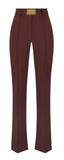 Elisabetta Franchi women's trousers PA17261E2644 Essential Collection Cacao