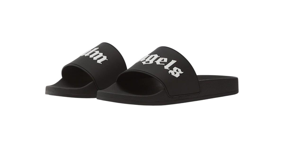 PALM ANGELS Ciabatte Palm Angels unisex PMIC018S26MAT003 1001 Big Logo Sliders Nero PMIC018S26MAT003 1001 