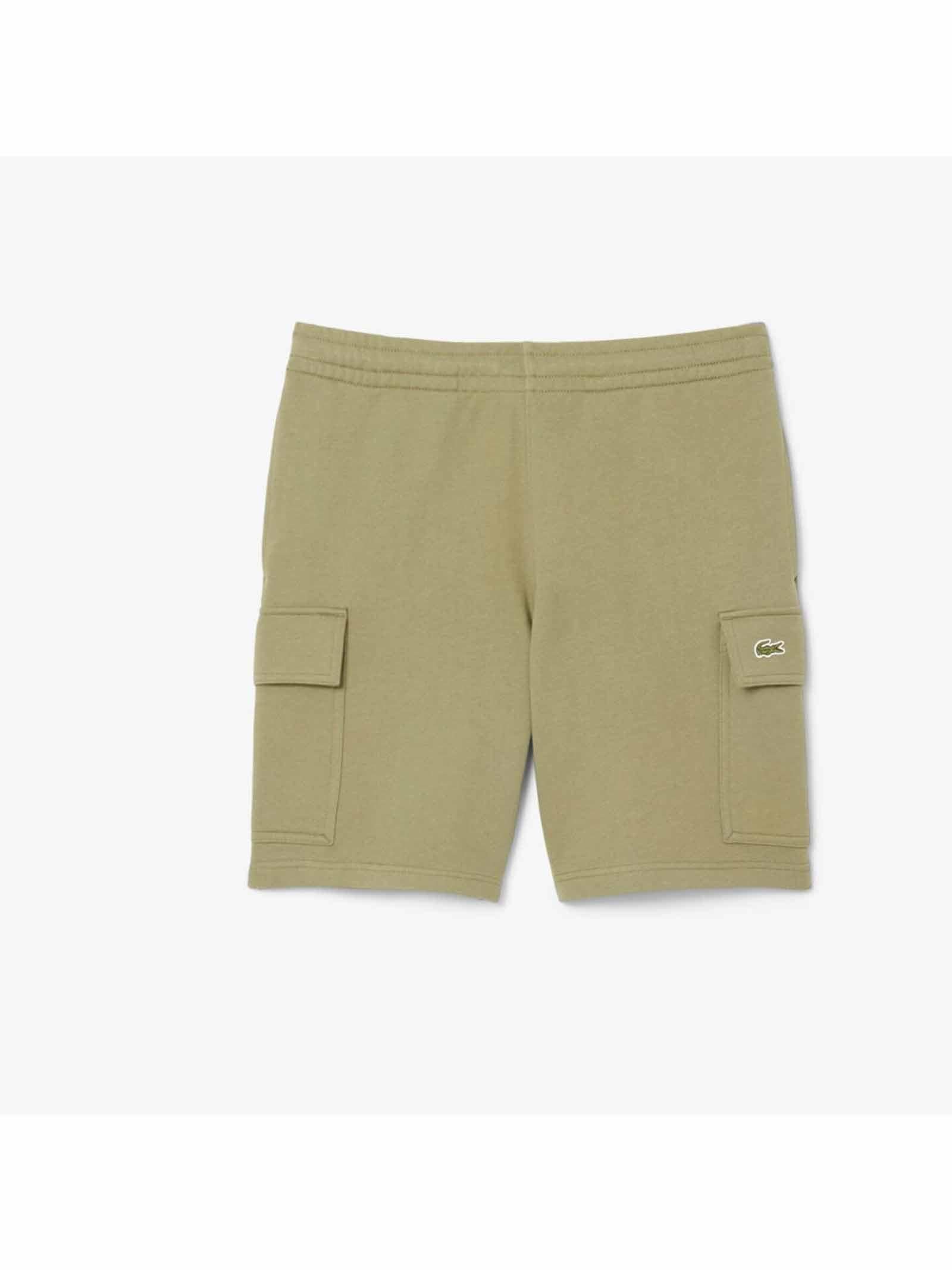 LACOSTE shorts lacoste uomo GH9743 00 cachi bmy block GH9743 BMY 
