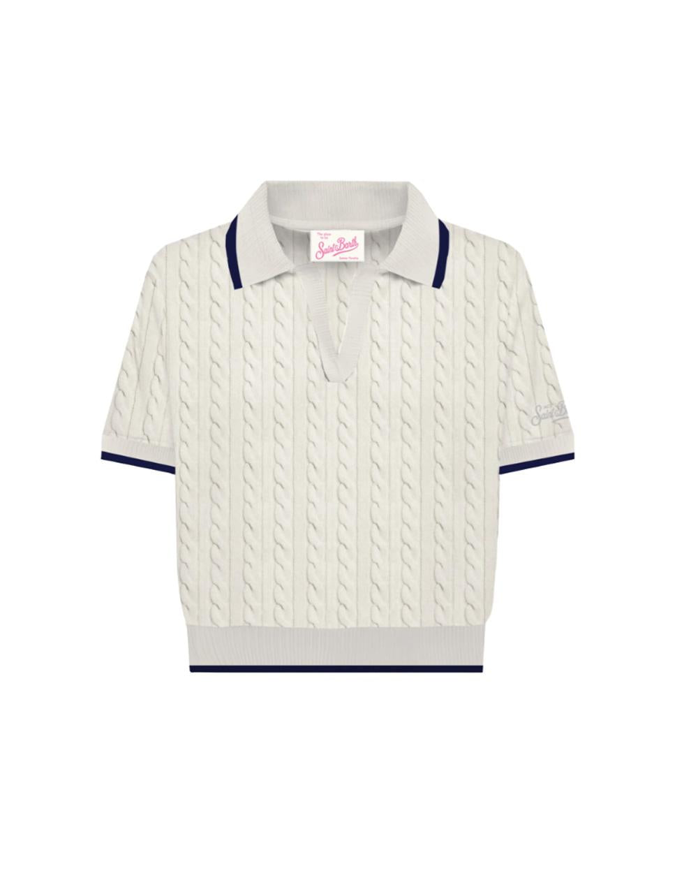 MC2 SAINT BARTH Maglia MC2 SAINT BARTH donna Amaris Braid AYS000100100L Bianca AYS000100100L 10 